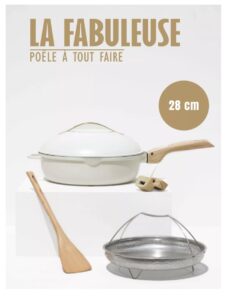 LA FABULEUSE COCOTTE COLORIS MERINGUE 28 CM