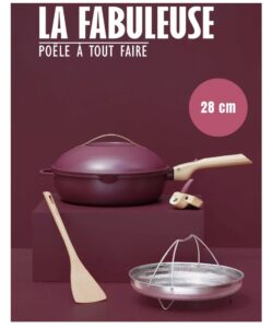 LA FABULEUSE COCOTTE COLORIS RUBIS 28 CM