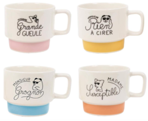 LOT 4 MUGS « DE QUOI JE ME MUG »