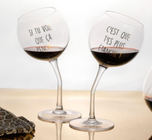COFFRET DE 2 VERRES PENCHÉS