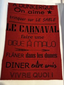 TORCHON DUNKERQUE ROUGE