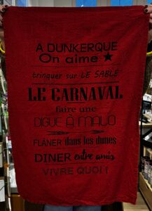 TORCHON DUNKERQUE ROUGE