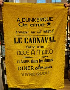 TORCHON DUNKERQUE JAUNE