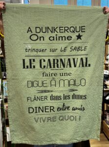 TORCHON DUNKERQUE VERT CLAIR