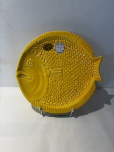 ASSIETTE JAUNE POISSON PETIT MODÈLE