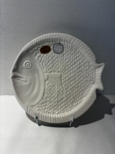 ASSIETTE BLANCHE POISSON GRAND MODÈLE