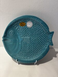 ASSIETTE TURQUOISE GRAND MODÈLE