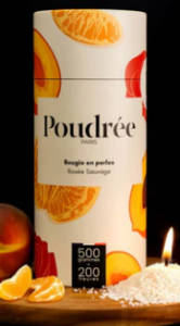 BOUGIE POUDRÉE PERMANENTE – ROSÉE SAUVAGE