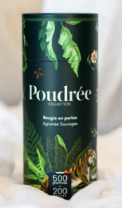 BOUGIE POUDRÉE HÉRITAGE – AGRUMES SAUVAGES