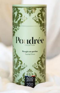 BOUGIE POUDRÉE HÉRITAGE – SANTAL DIVIN