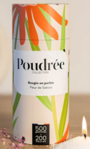 BOUGIE POUDRÉE FLORA – FLEUR DE SAKURA