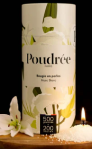 BOUGIE POUDRÉE PERMANENTE – MUSC BLANC