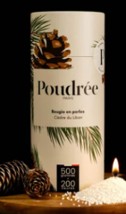 BOUGIE POUDRÉE PERMANENTE – CÈDRE DU LIBAN